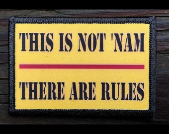 The Big Lebowski This Is Not Nam Morale Patch - 2x3 Hook and Loop Patches for Molle Gear, Operator Hat, Backpack, Made in The USA