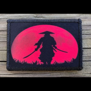 Samurai 2 Swords Morale Patch - Hook and Loop Backing for Backpack, Rucksack, Operator Hat and Much More!