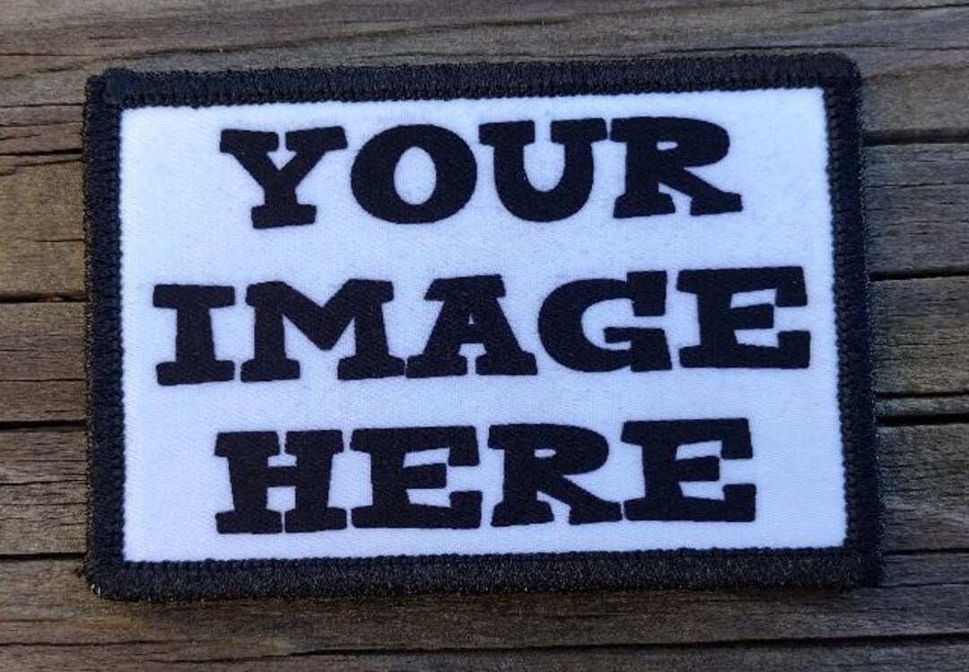 Create Your Own Custom Morale Patch 2x3 With Hook and Loop Backing for