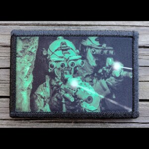 Nightvision Morale Patch - Hook and Loop Backing for Backpack, Rucksack, Operator Hat and Much More!