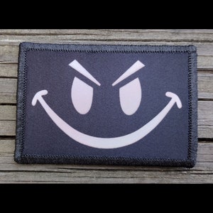 Smile Tactical Morale Patch - Hook and Loop Backing for Backpack, Rucksack, Operator Hat and Much More!