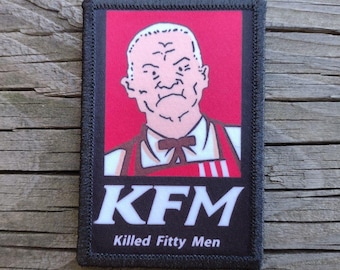 King of the Hill Cotton Morale Patch - 2x3 Hook and Loop Patches for Molle Gear, Operator Hat, Backpack, Made in The USA