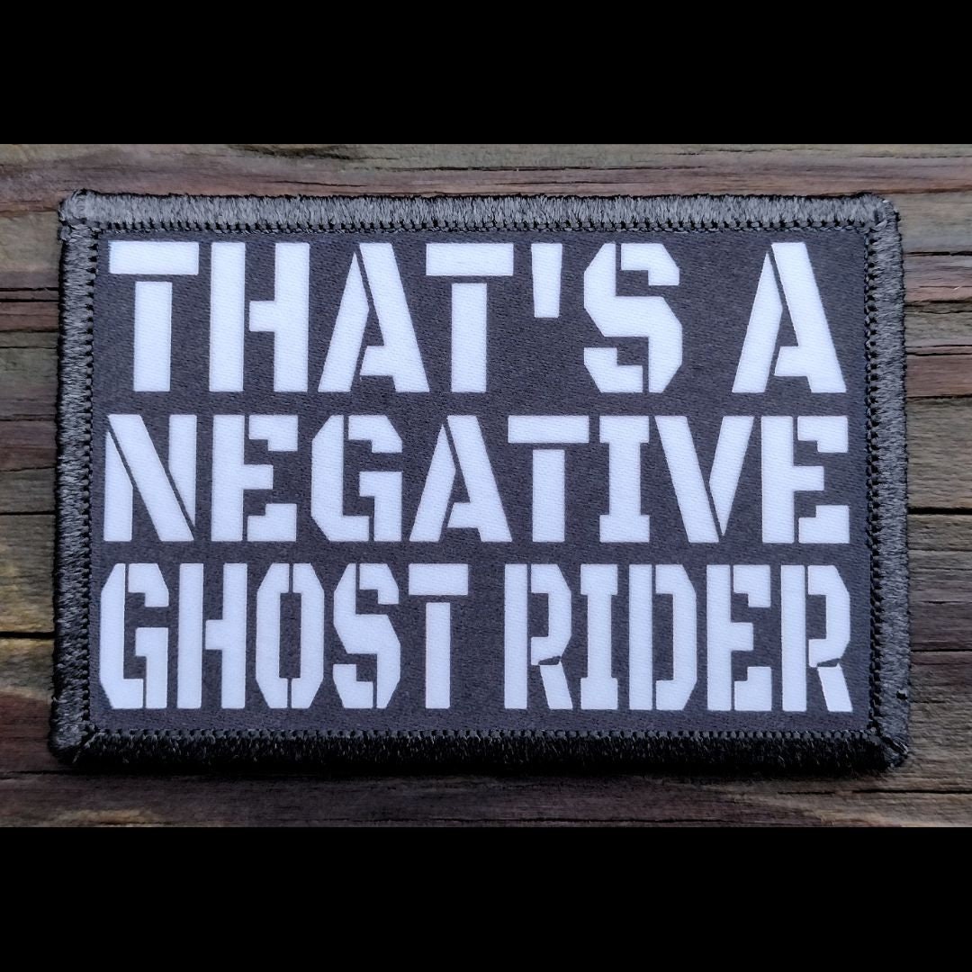 Thats A Negative Morale Patch - 2x3 Hook and Loop Patches for Molle ...