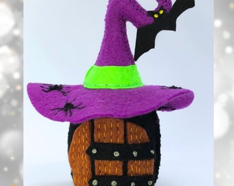 Filz Feenhaus Schnittmuster: Halloween Aufhängen (PDF-Muster)