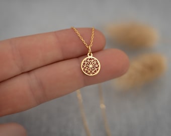 Kette 925er Silber mini-Mandala