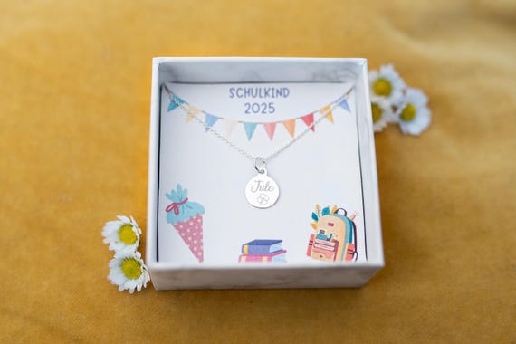 Kette Schulkind, Schulkind, Geschenk, Geschenk Einschulung, Einschulung