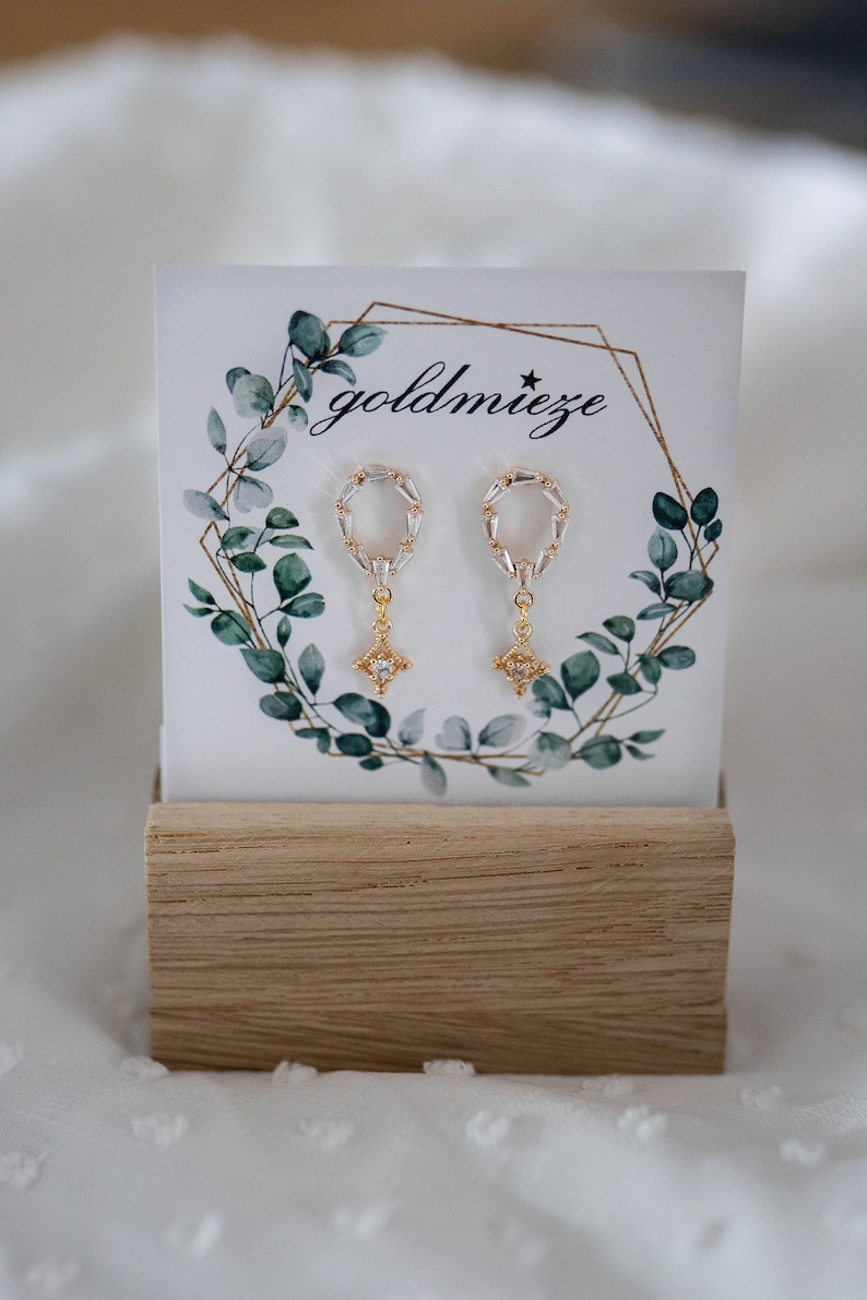 Ohrstecker Braut, Ohrstecker für Hochzeit, verspielte Ohrringe, boho, Ohrringe boho Bild 3