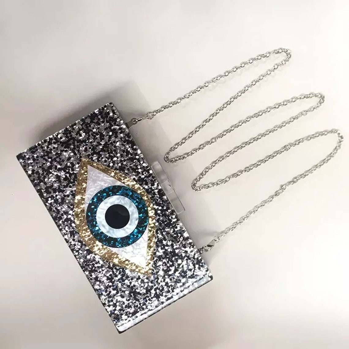 Limited Edition Evil Eye Clutch bag purse Etsy