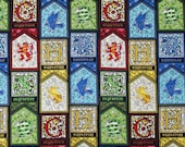 Harry Potter Stained Glass Houses Character Gryffindor Slytherin Hufflepuff Ravenclaw