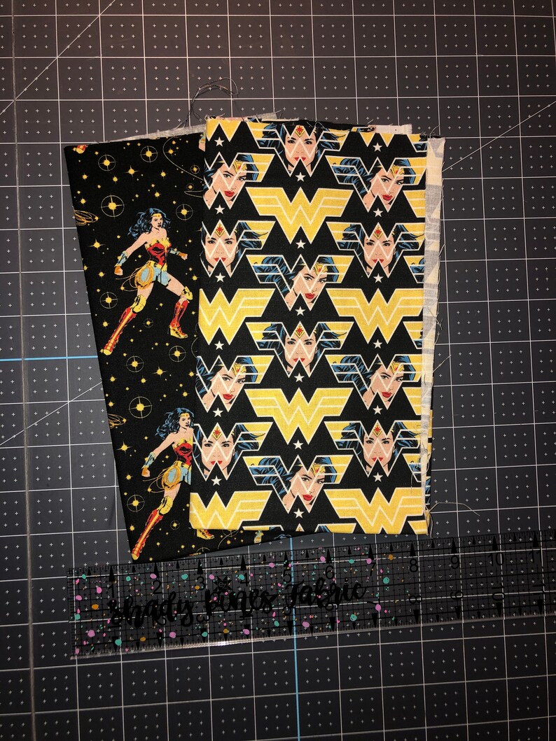 Download Fat Quarter Set Of 2 Bundle Wonder Woman Dc Comics Cotton Fabric 18x21 Sewing Fiber Rug Making Safarni Org