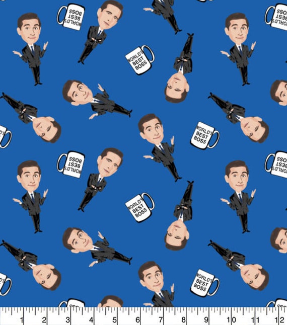 The Office Cotton Fabric Michael Stacked