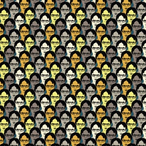 The Office Cotton Fabric Michael Stacked