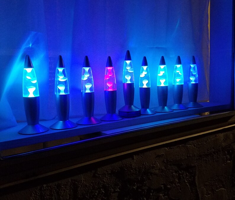 Lava Lamp Menorah RetroChic Batterypowered No Flames Dorm Etsy