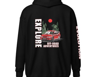 Explore Evolution JDM Zip Hoodie