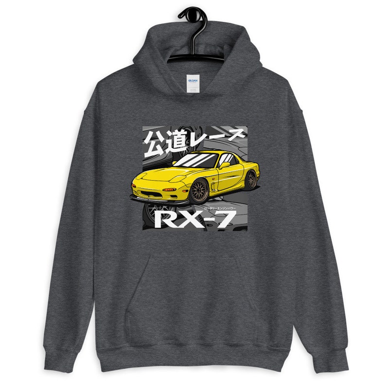 Men Hoodies Harajuku RX7 FD Drift Japanese Cars Casual