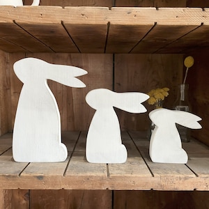 Wooden Bunny Decor