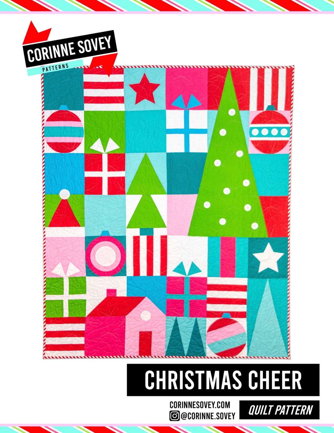 Christmas Cheer Quilt PDF Pattern Download - Etsy