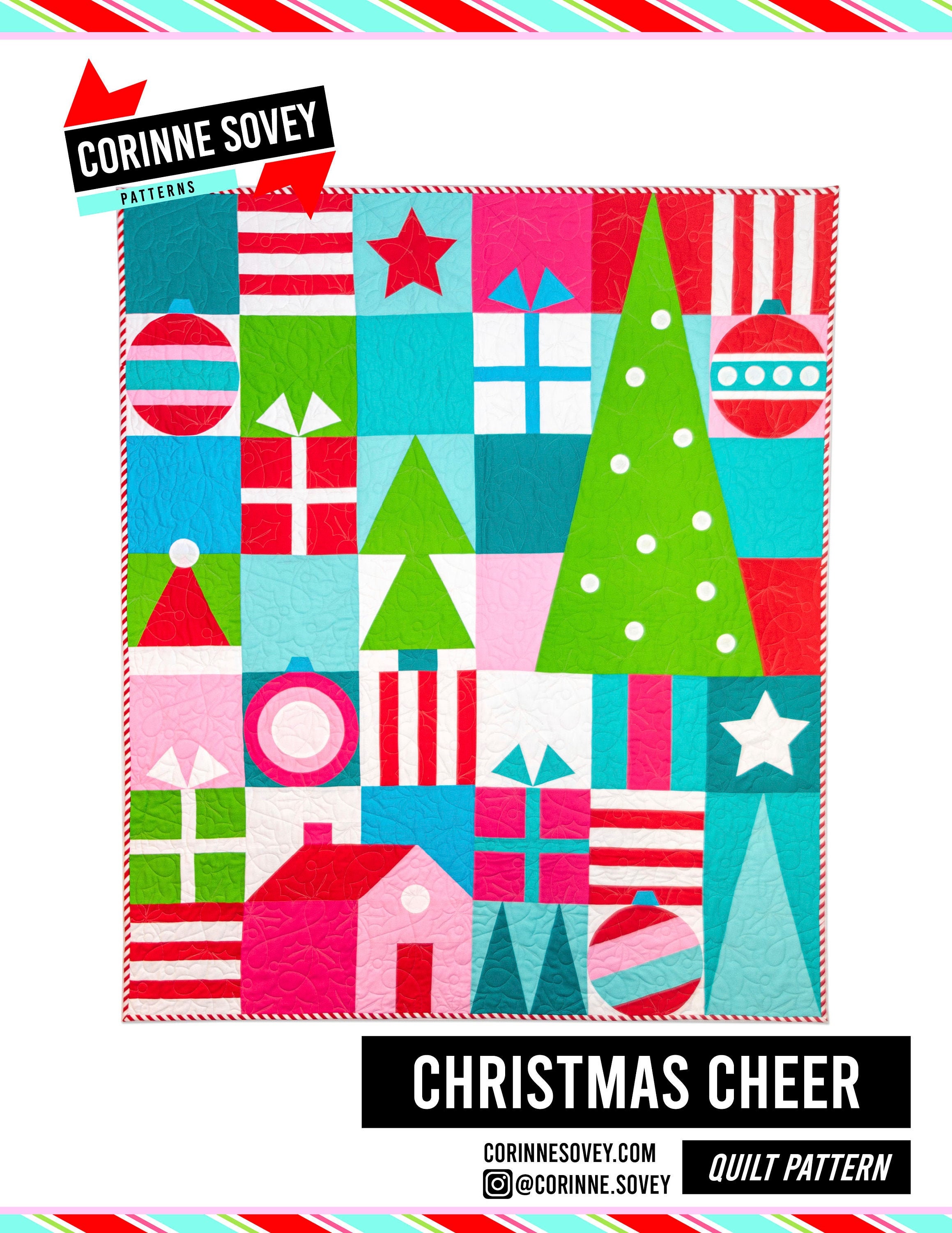 Christmas Cheer Quilt PDF Pattern Download Etsy