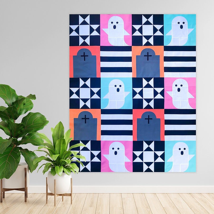 Ghost in the Graveyard Quilt PDF Pattern Download Etsy