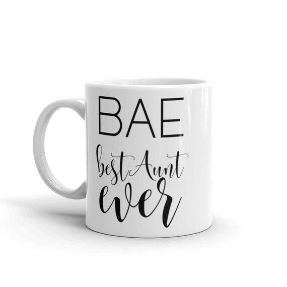 bae best aunt ever mug