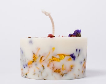 Dried flower candles | Etsy