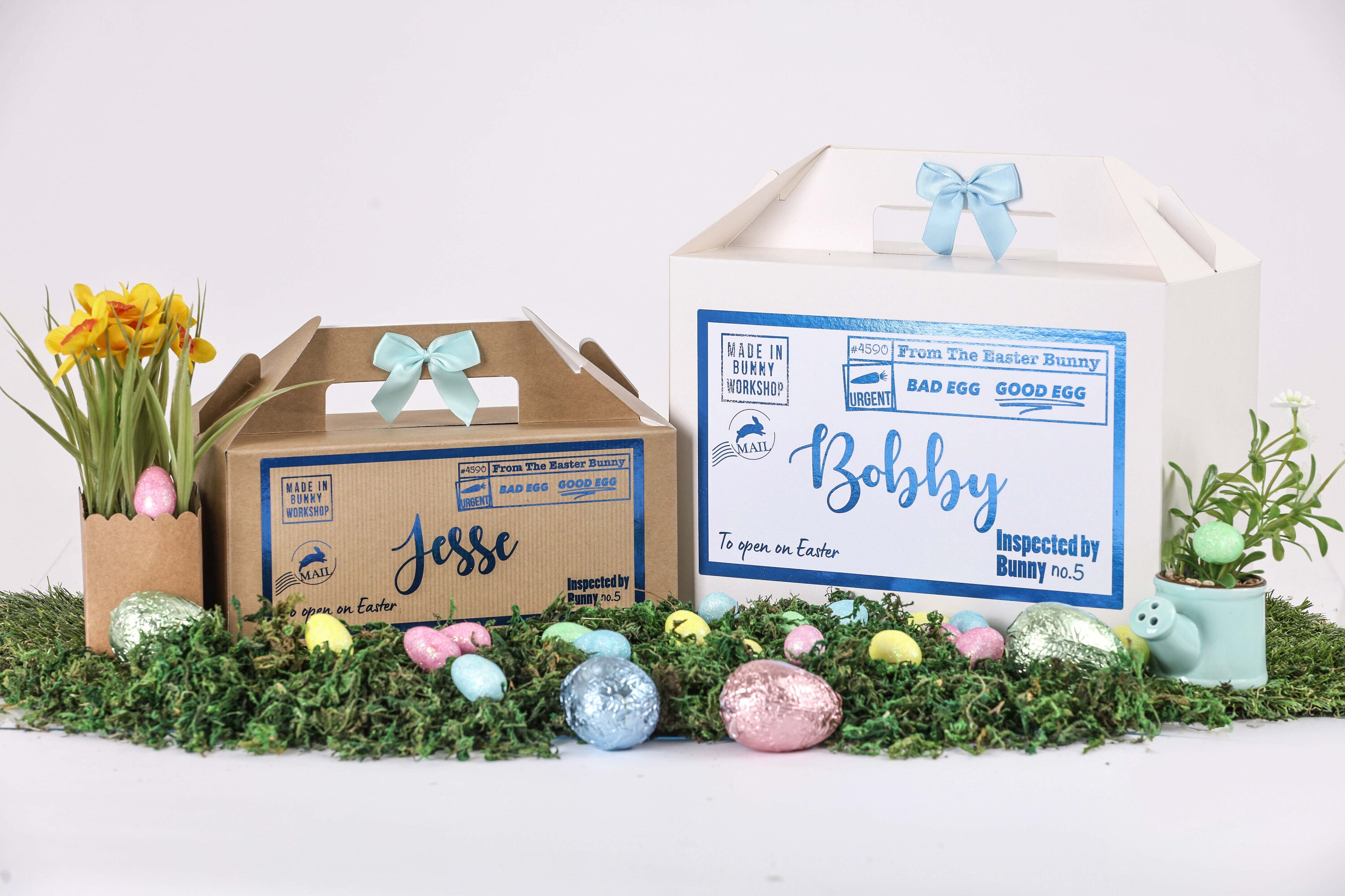 Festive Personalised Easter Boxes Easter Egg Hunt Easter Etsy UK
