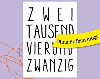 TYPO Wandkalender 2024, DIN A3 – ohne Aufhängung (für Nachbesteller)