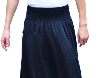 Haremshose Samurai Hose Herrenmode Haremshose Yogahose Lässige Böden Hakama, Pumphose Haremshose, Schwarze Hose, alles schwarze Hose
