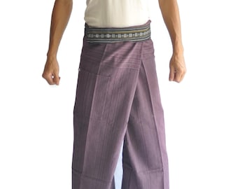 Thai Fisherman Pants: Khadi Cotton, Loose Fit, Boho Style