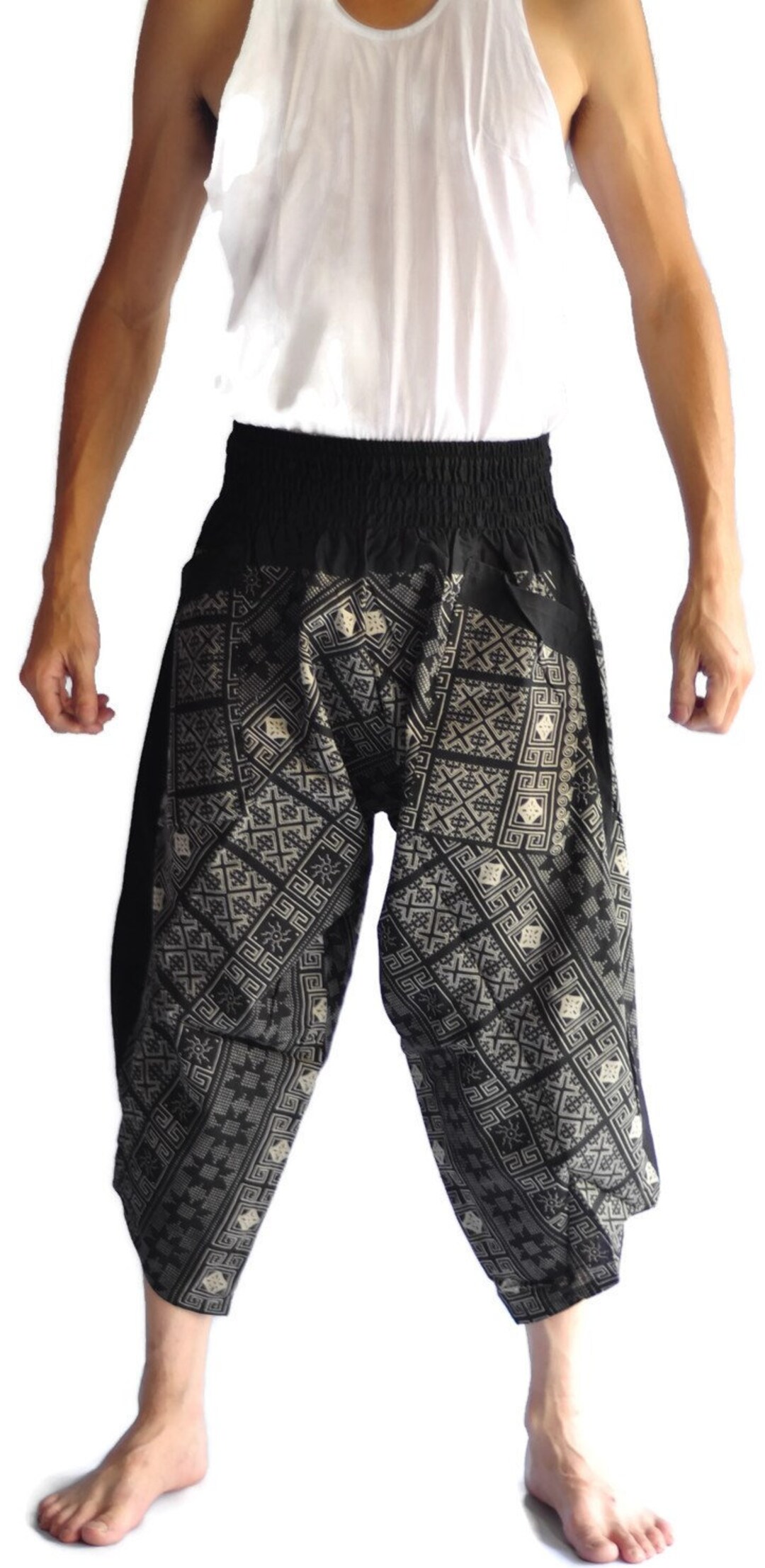 Baggy Pantsharem Pantsthai Pantsyoga Pantsthai Fisherman Etsy