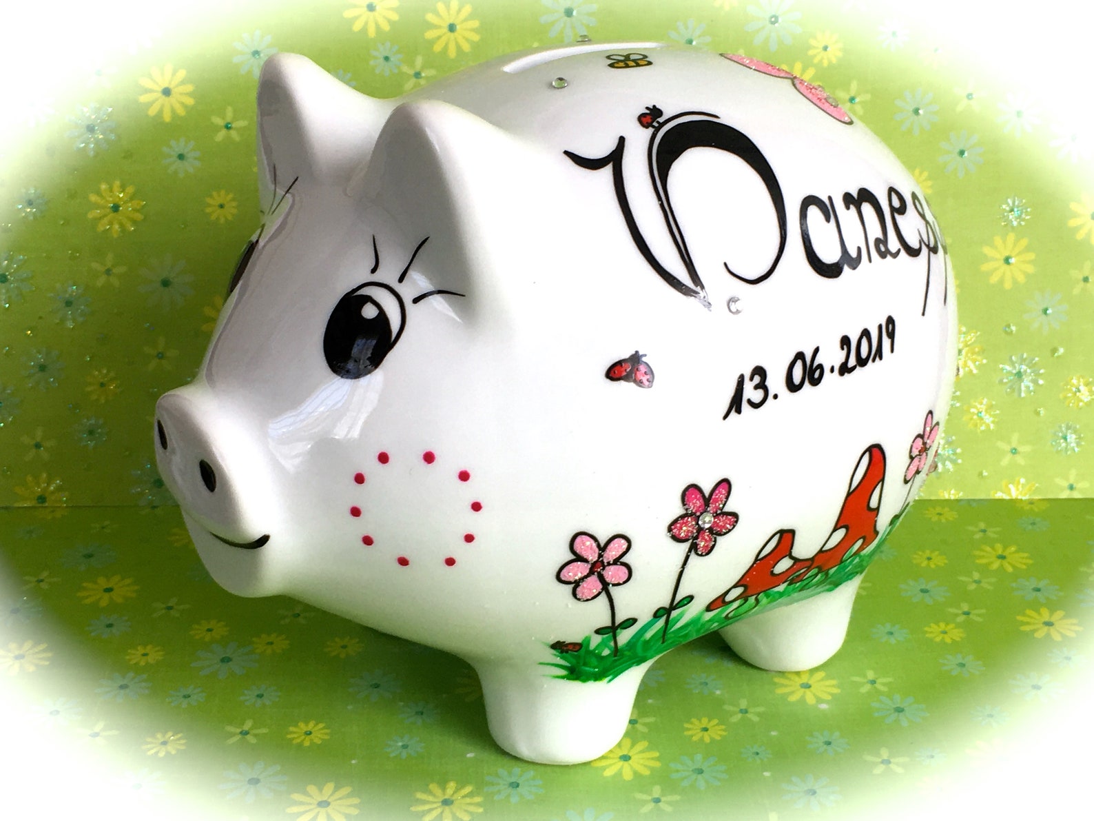 Sparschwein XL Nr. 160 GeburtSparschwein mit Etsy