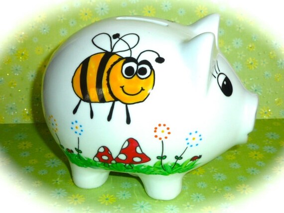 Sparschwein XL Nr. 99 Biene,sparschwein Mit Name,personalisiertes Sparschwein,sparschwein,geldgeschenk,spardose Mit Name,spardose,geschenk