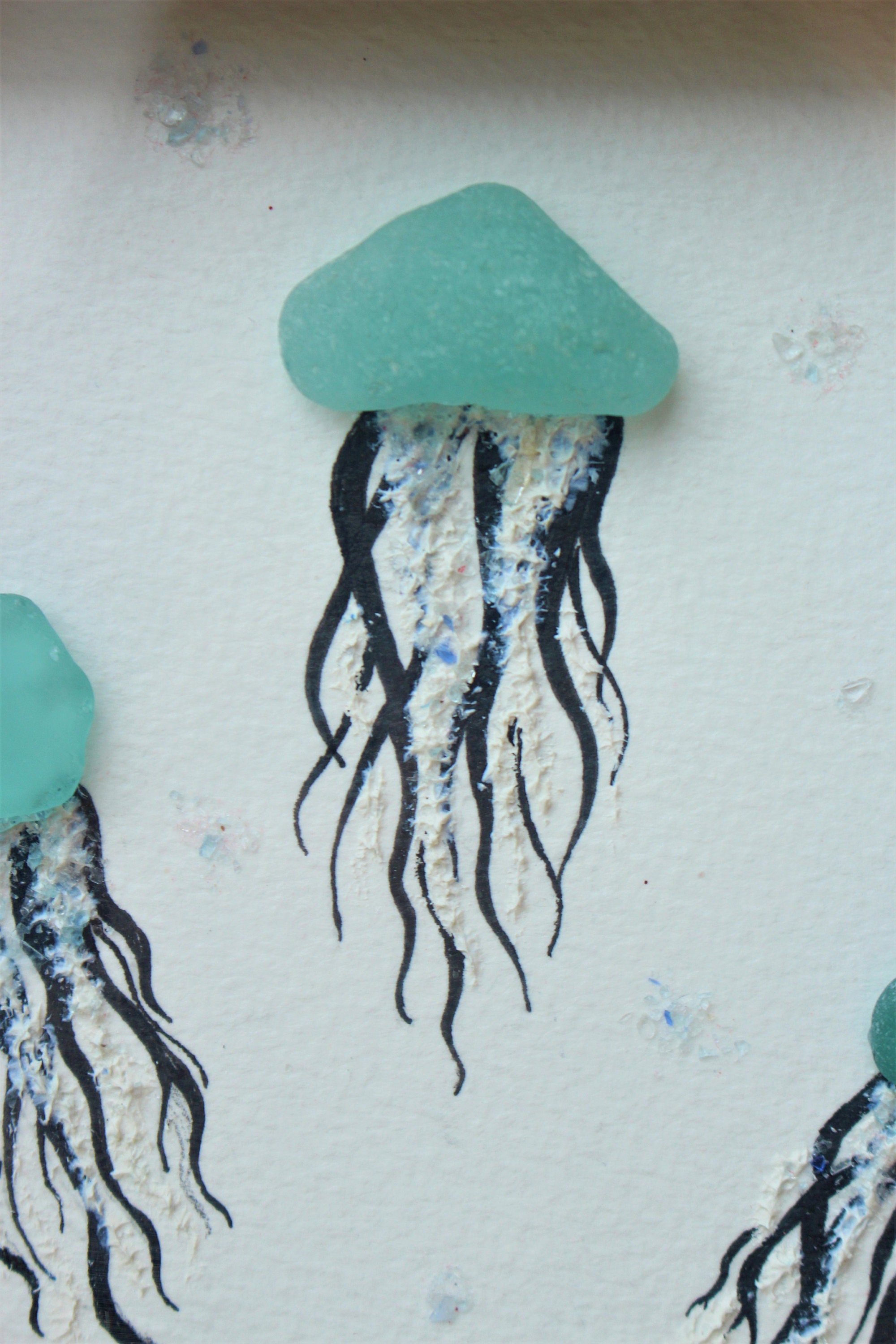 クラゲリウム〜ジュエリーなJellyfish〜》シーグラスアート