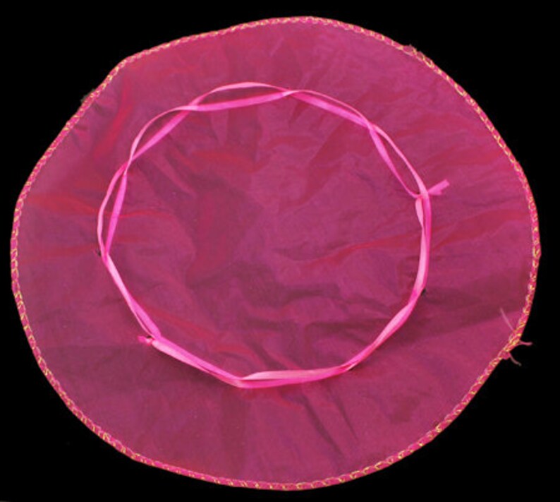 10 runde Organzasäckchen 27cm pink fuchsia Bild 2