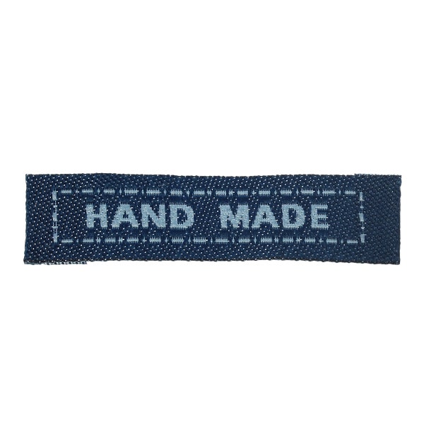 20 WebBand Labels-hand made-15 mm dark blue