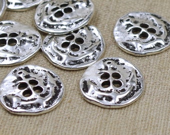 5 19 boutons mm - argent antique - ancre d’ancrage