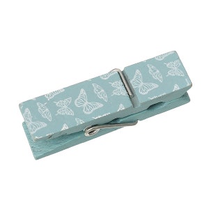 10 cute wooden pegs - 4.5 cm - light blue pegs wood, clothespins