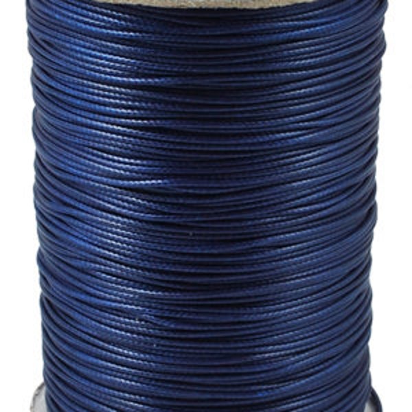 3 m (0.60EUR/1 m) waxed cord 1.5 mm thick DUNKELBLAU MARINE