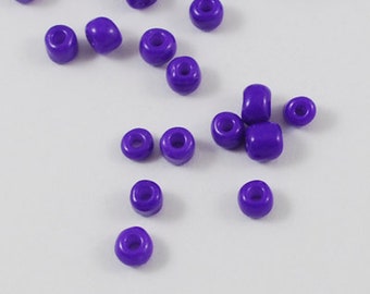 50g (38,00EUR/1kg) Rocailles - LILA - 4mm - Glas seed beads