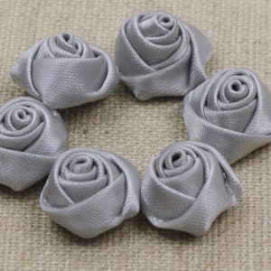 6 Noble Cabochons-Satin beauty 16 mm-Rose Grey image 2