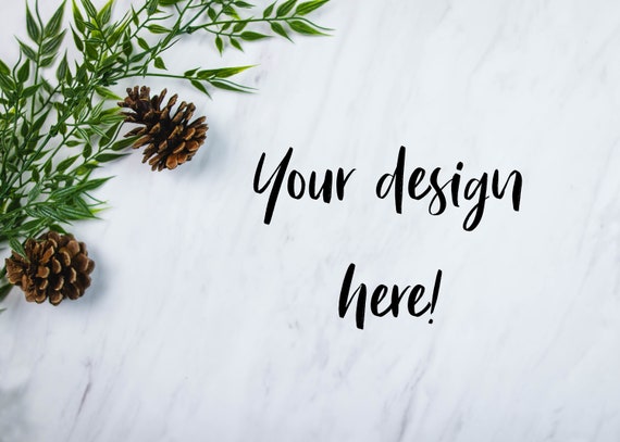 Mockup Your Design Here Marble Mockup Flatlay Mockup Styled