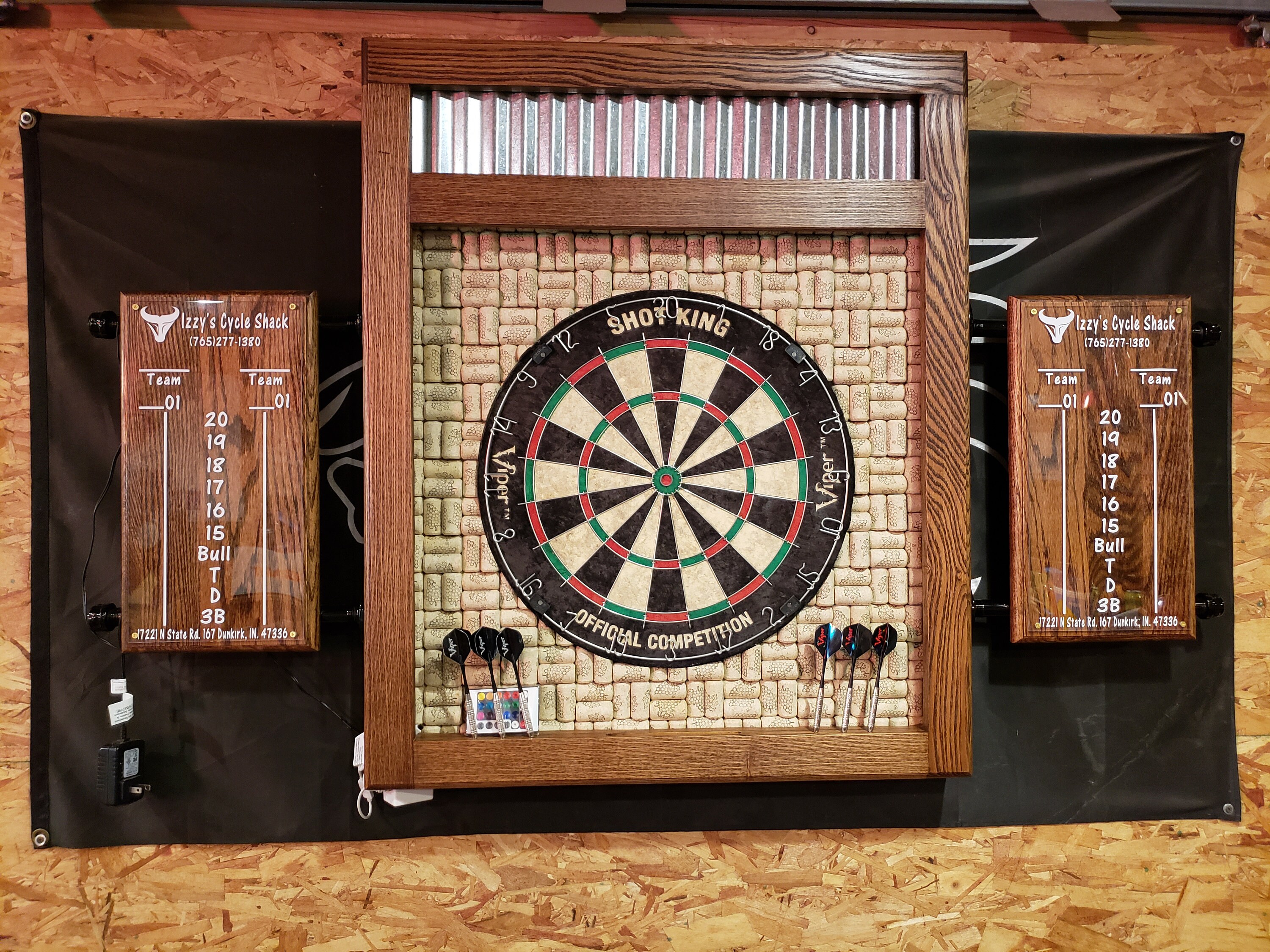 Custom Made Solid Wood Dart Board Surround Etsy