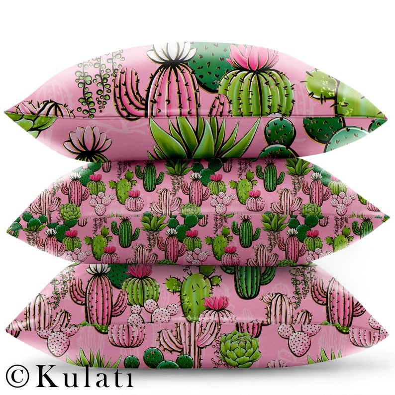 Colorful cactus pattern custom fabric design digital jpeg cute cactus Instant Download digital paper seamless pattern scrapbook