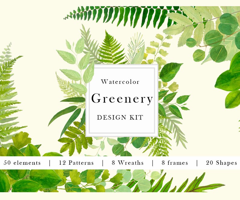 Download Png Watercolor Greenery | PNG & GIF BASE
