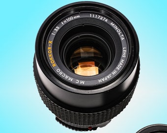 Minolta MC Rokkor-x 100mm F3.5 Macro Beautiful Vintage Heavy Metal