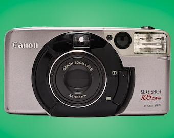Canon Sure Shot 105 Zoom Date 35 mm Kamera, Filmfertig !