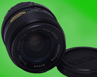 Vivitar Konica K/AR Mount 28mm F2, F2.0 Auto Wide-Angle Lens, Made by Kino/Kiron. A Rare Beauty!