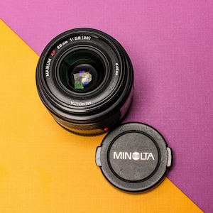 Minolta AF Sony A mount 28mm F2.8 Prime Wide Angle Lens