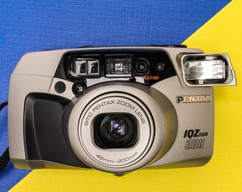 【ジャンク】 PENTAX ESPIO 200 フィルムカメラ Pentax Espio 200 Film Camera: 48-200mm Zoom, Panoramic, With Case