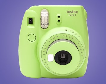 Fujifilm Instax Mini 9 Instant Camera, Ice Blue in Tudak Brand Matching Blue Case with Strap